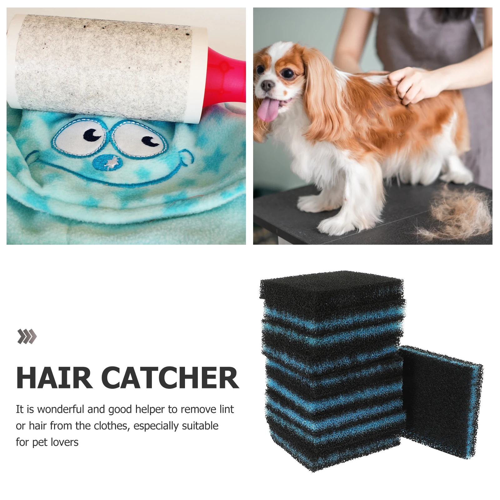 

10pcs Pet Hair Remover Reusable Washer Lint Catcher Device Dog Laundry Hair Removal Catcher washer Safe Convenient Easy to