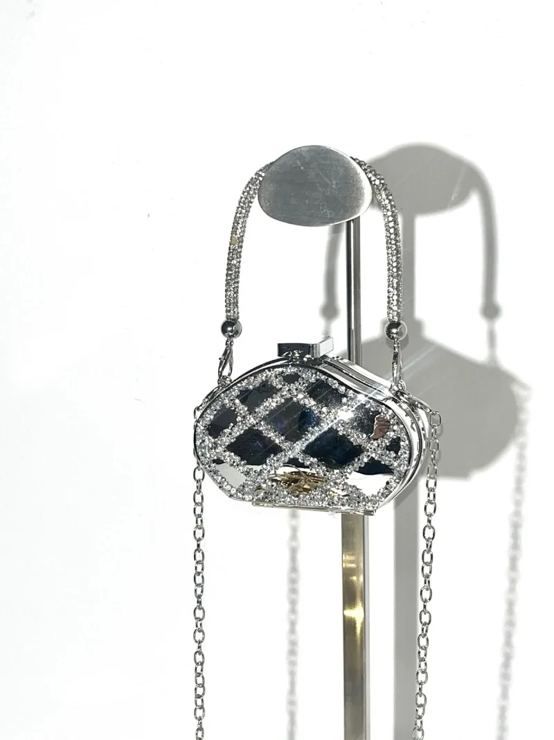 

Luxury Mini Acrylic Clutch Bag for Women Crossbody Small Square Chain Shoulder Bag Coin Purse Fashion Accessory for Wedding Part