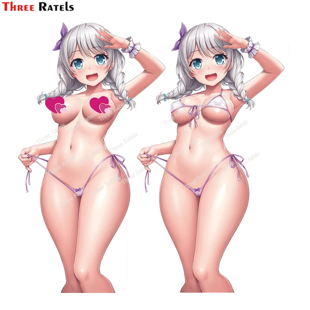 Three Ratels H274 Sexy Anime Girl Wakamiya Eve Bang Dream Stickers For Skateboard Phone Guitar Laptop Suitcase Luggage