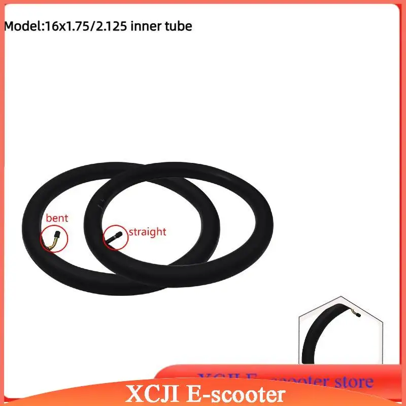 16x1.75/2.125 Butyl Rubber Inner Tube 16x2.125 Fits Electric Bicycle E-Bike 16x1.75 Camera Bike Tyre Parts