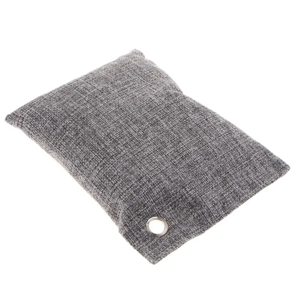 Natural Bamboo Charcoal Air Freshener Double Quantity Bag for Fridge Closet Basement Home Odor Absorption