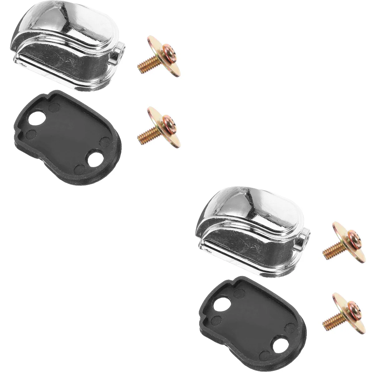 

2 Count Swivel Nuts Drum Lug Claw Hook Set Ear Iron Lugs Hooks Accessories for Black Metal Durable