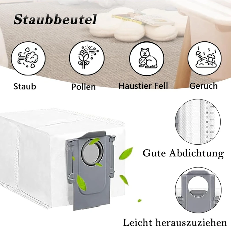 B06B-For Roborock Qrevo Master Robot Vacuum Cleaner Main Side Brushes Hepa Filters Mop Cloth Dust Bags Replacement Parts