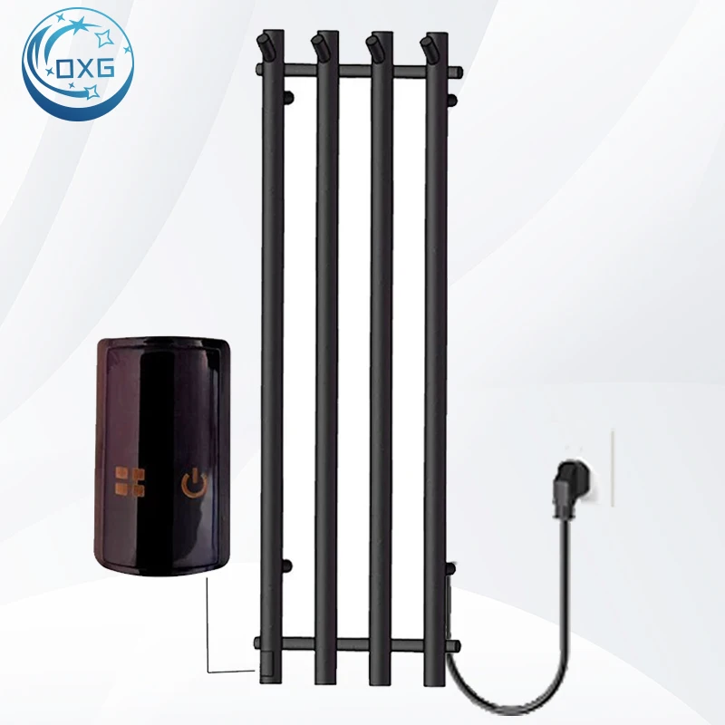 OXG Electric Heated Towel Rack 3/4Bars Towel Radiator Bath Towel Heater Heated Towel Rack for Bathroom Accessories