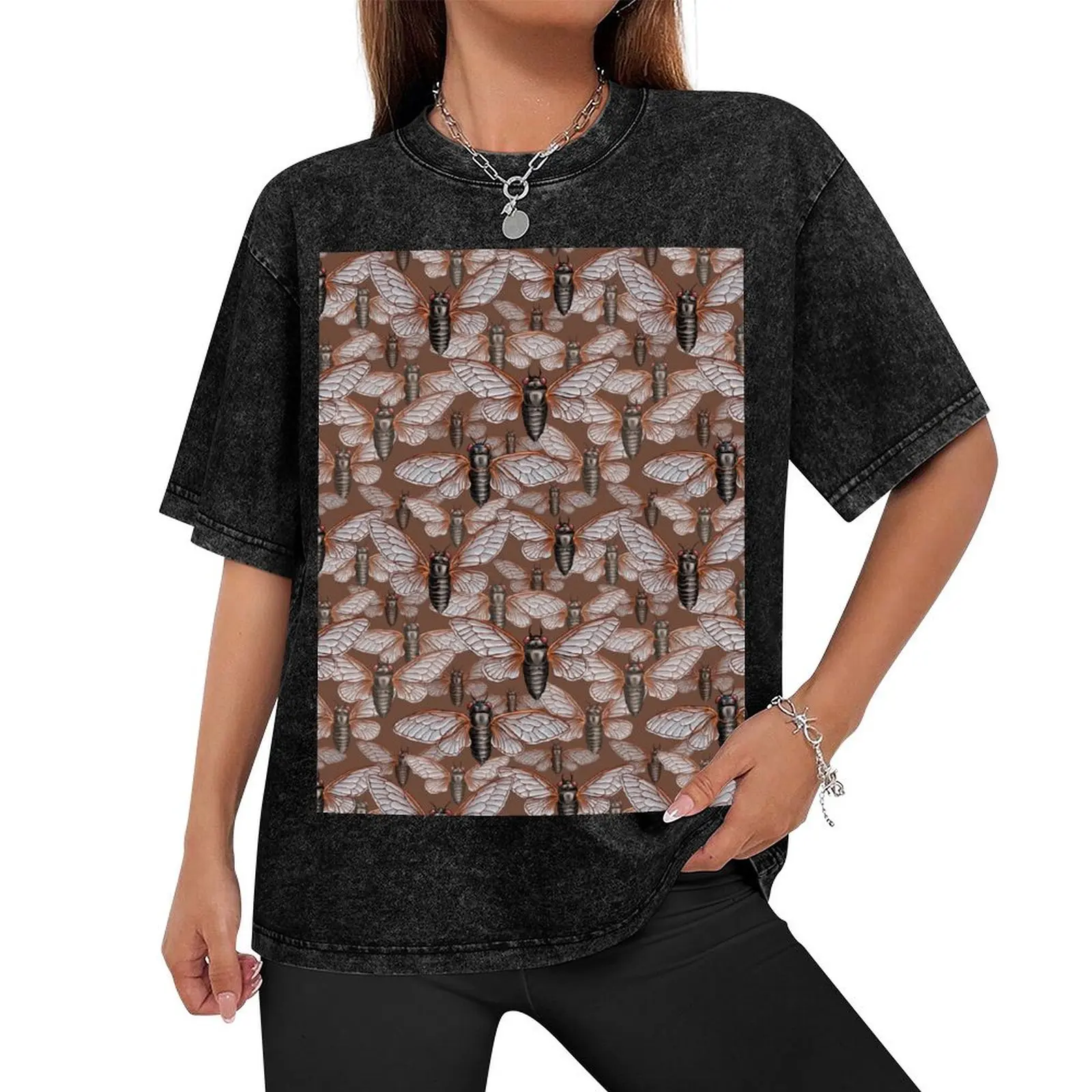 Cicada Swarm in Brown T-Shirt plain football t shirt men t shirt