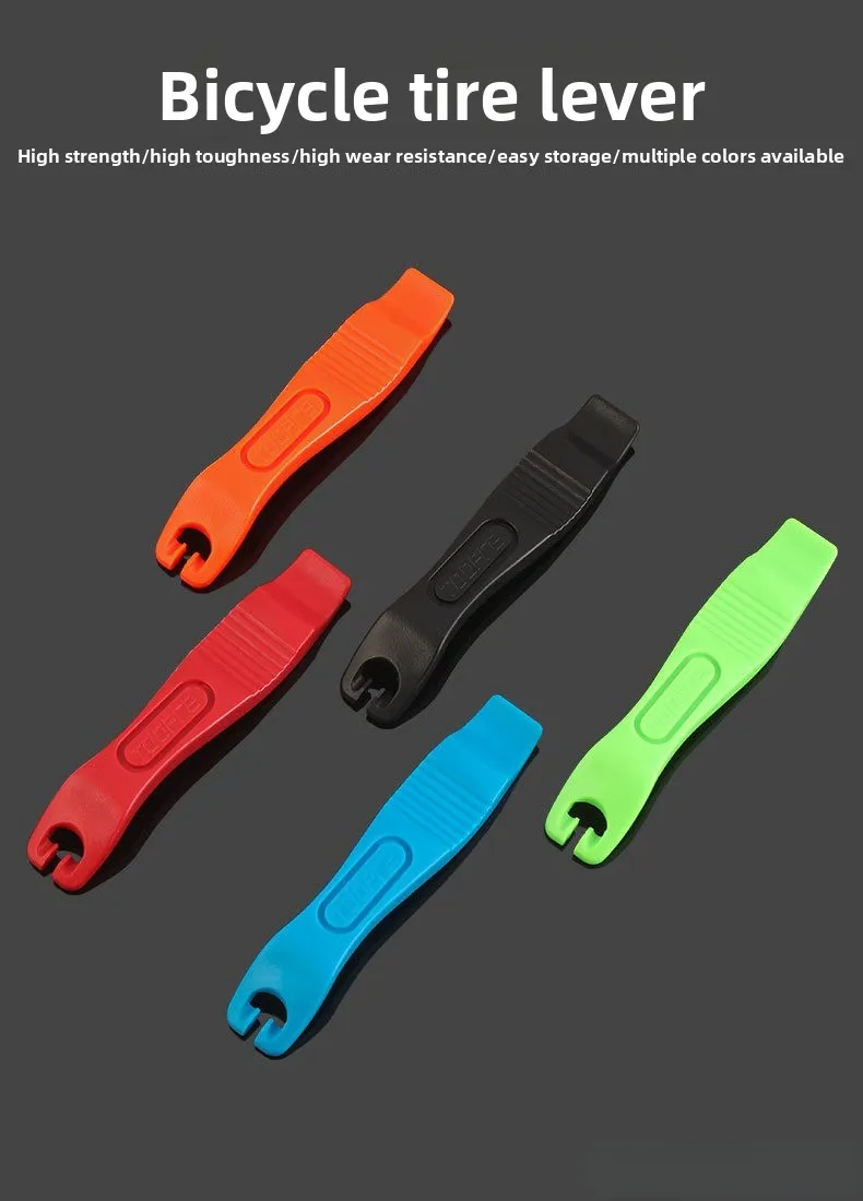 TOOPRE Fahrradreifen-Hebel für Mountainbikes und Rennräder, Hochfester Nylon-Kunststoff-Reifenhebel, Reifenwerkzeug – Detail 1