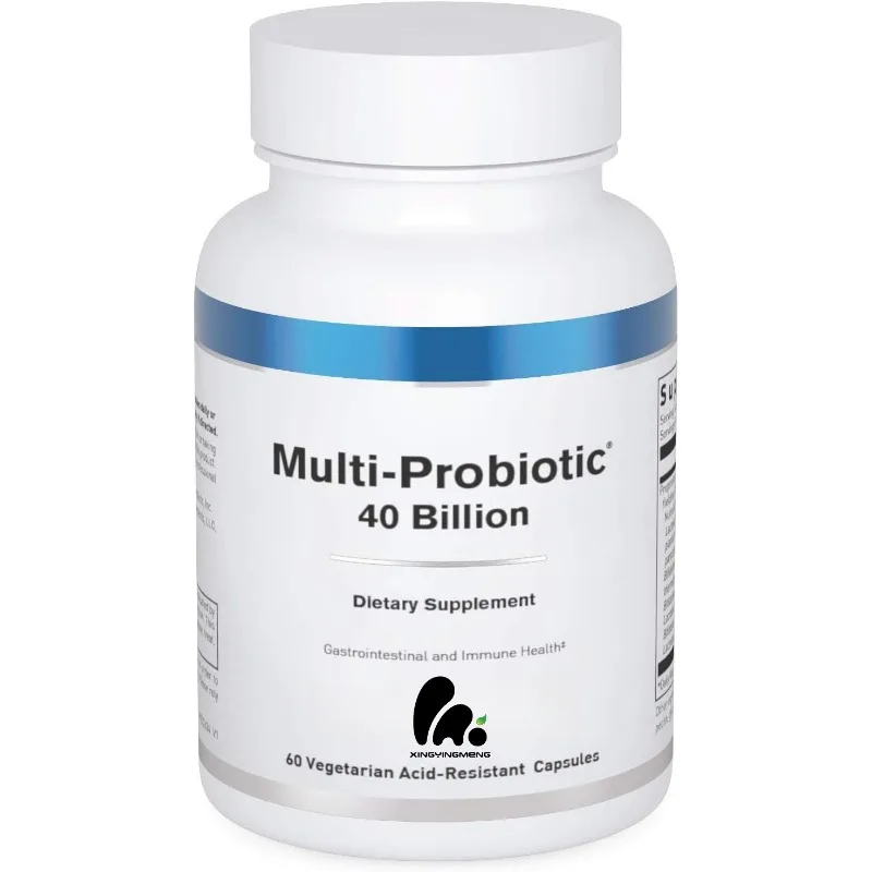

More than 40 billion probiotics containing prebiotics - supporting gut microbiota and immune health -60 vegetarian capsules