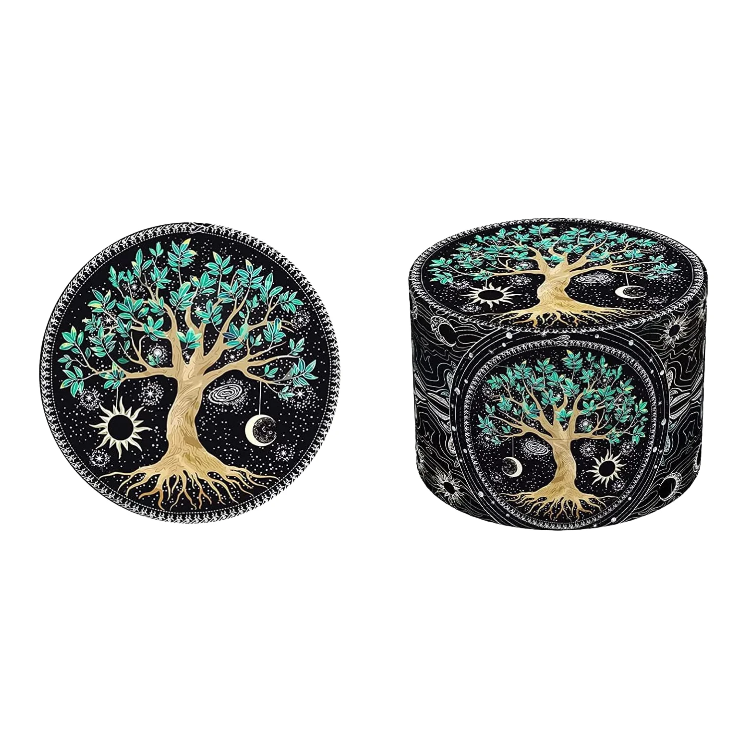 1/2 قطعة صينية ومطحنة شجرة الحياة السوداء #5