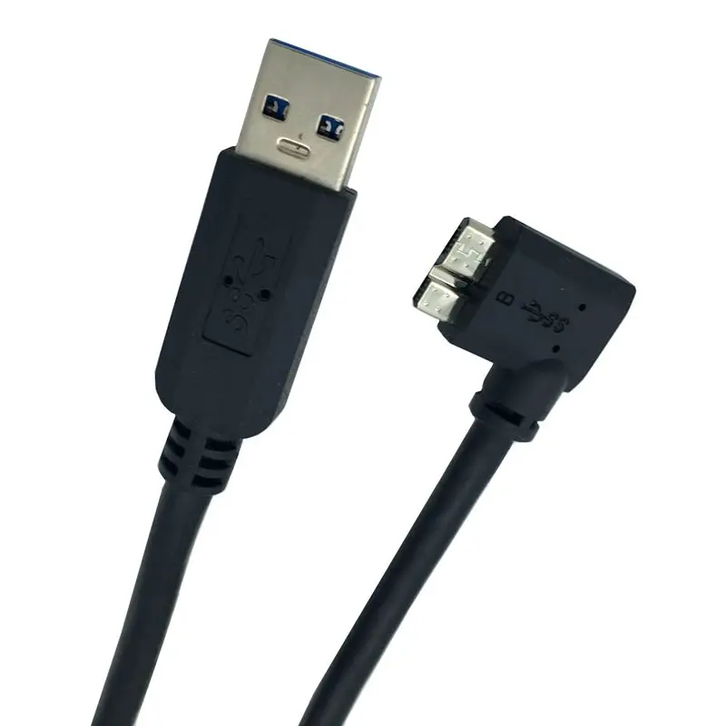 USB 3.0 AM To Micro BM 90 Degree Elbow Right Portable Storage Device Digital Camera Cable Data Cable