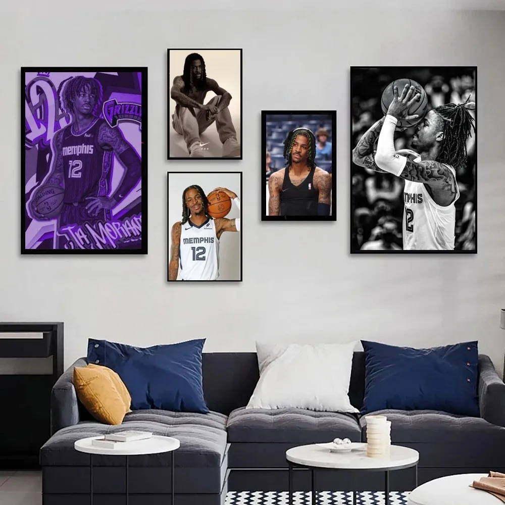 basketball player M-Morant Poster Wall Art Home Decor Room Decor Digital Painting Living Room Restaurant Kitchen Art