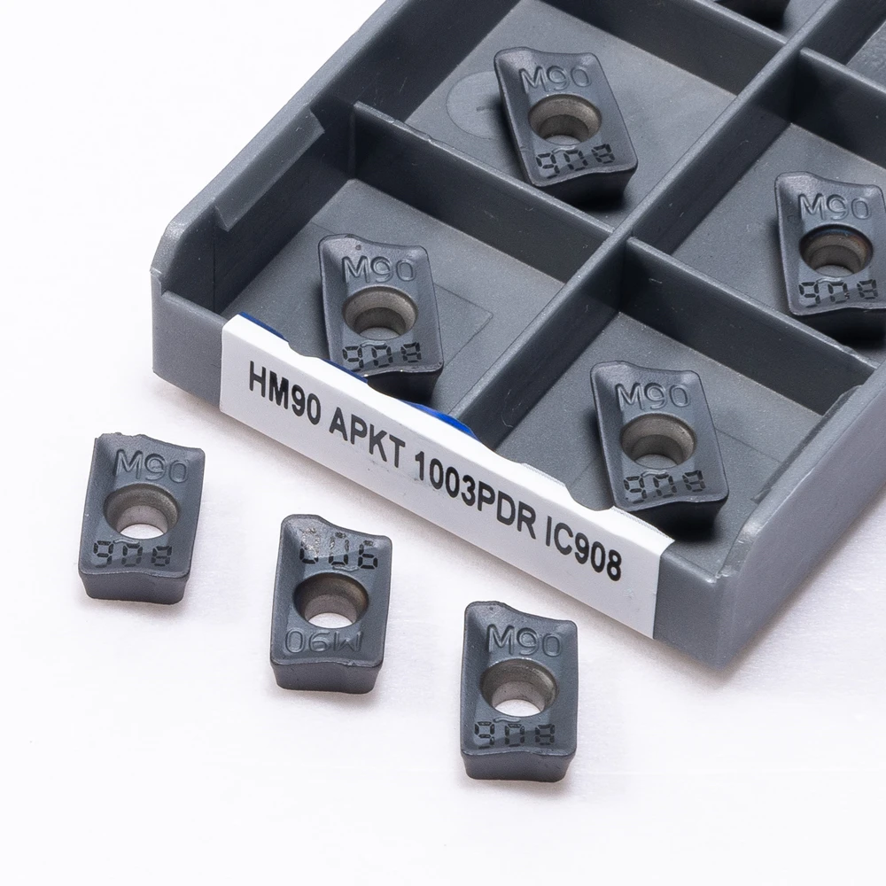 HM90 APKT1003 APMT1135 APKT1604 IC908 Milling Turning Tool Carbide Inserts APKT 1003 1604 APMT 1135 Face Lathe Cutting Tool