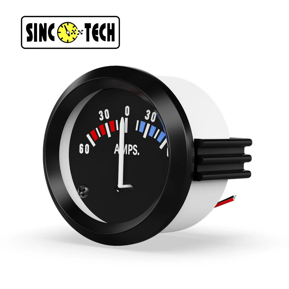 52mm SincoTech AMPS Gauge Automobile 60AMPS Meter 201 Series