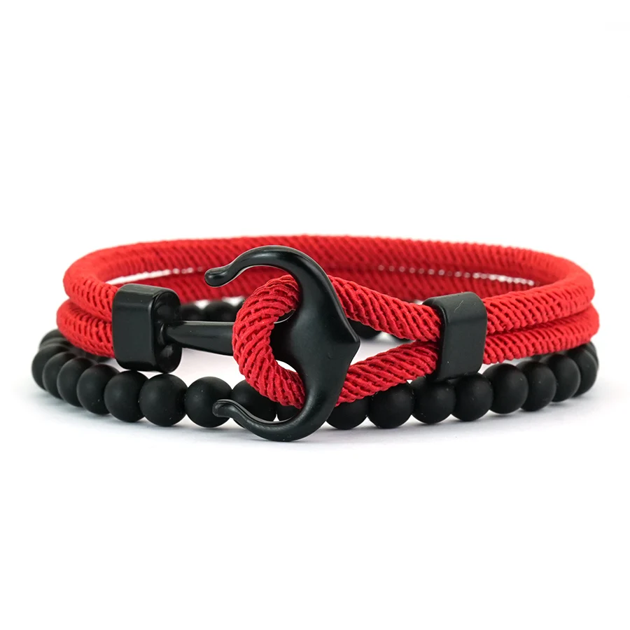 Noter Fashion 2-teiliges Herren-Armband-Set, hochwertig ausgewähltes 4-mm-Kordelarmband, hautfreundlich, farbecht, 6 Farboptionen, perfektes Geschenk für Ihn, Joias – Detail 5