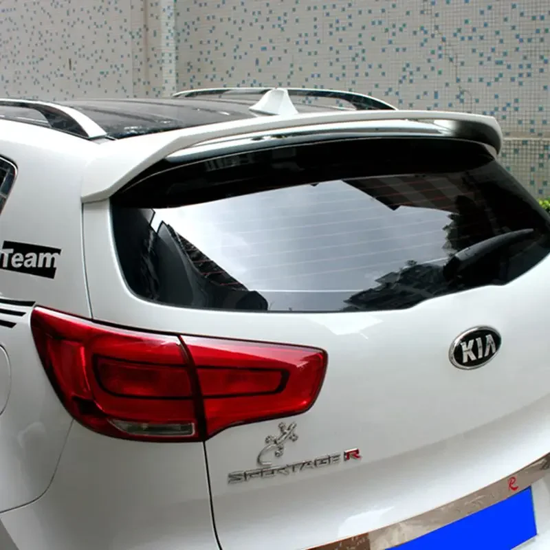 For Kia Sportage R Spoiler High Quality ABS Material Car Rear Wing Primer  Spoiler For Kia Sportage Spoiler 2012-2015