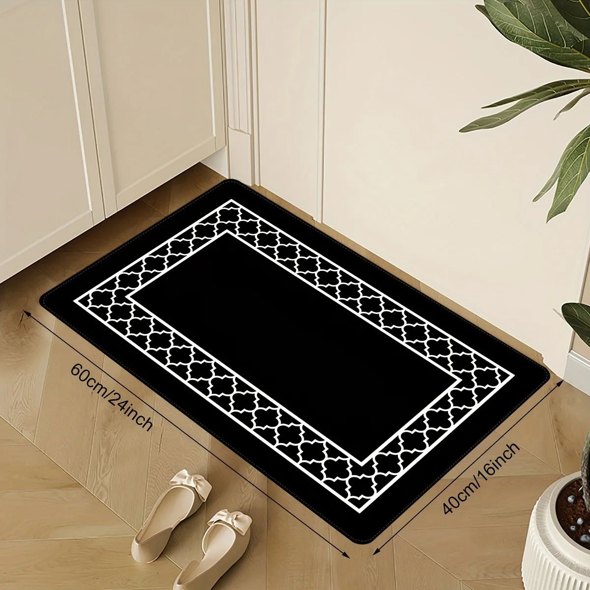 VIKAMA Teppich-Set im amerikanischen Stil für die Küche, langer Streifen, wasserabsorbierender und schmutzabweisender Teppich für Eingangstür und Heimdekoration – Detail 4