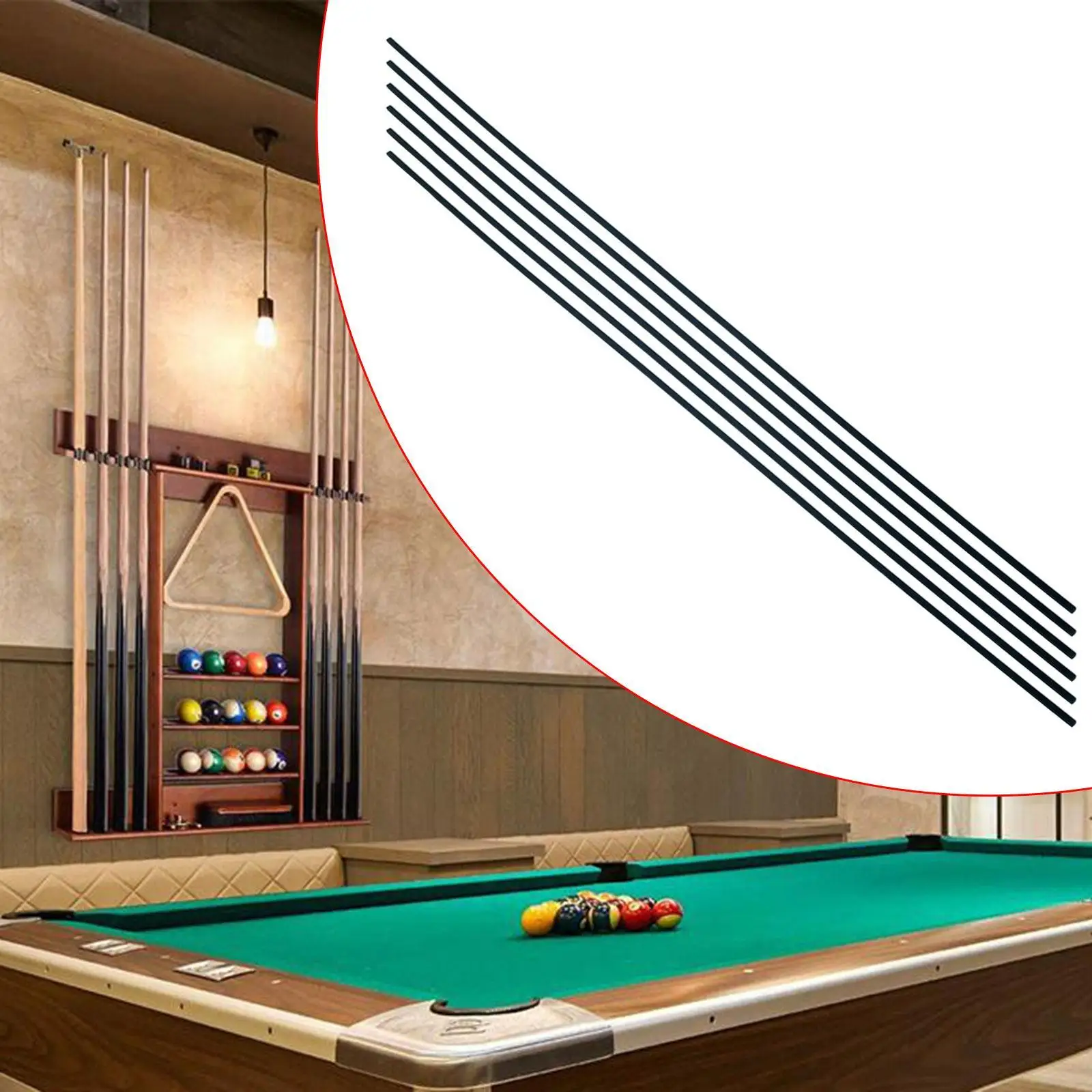Bandes de bord de Table de billard, 6 pièces, accessoires de Table de billard pour salle de jeux de Snooker