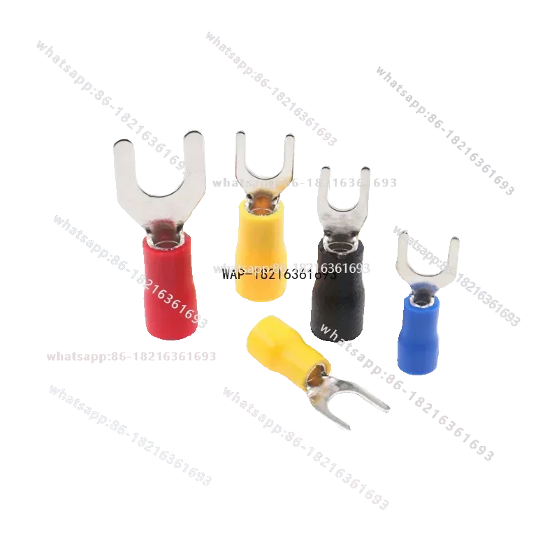 Store 4152 1 SV Terminal Block Fork Wire Nose Copper Nose Cold Pressed U Pre-insulated Pressing Wire Ear Wire