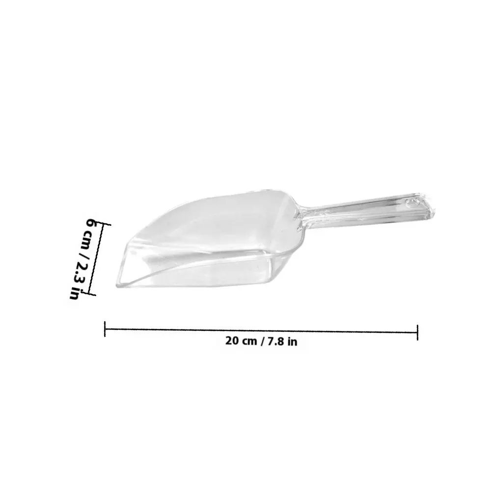 12Pcs Plastic Serving Scoops Kitchen Multipurpose Flour Powder Sugar Tea Cereal Food Shovels Plastic Serving Scoops