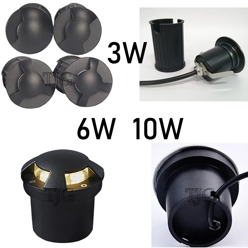 Dimmable 3W 5W 10W LED Garden Light IP67 AC110V 220V DC12V Spotlights Outdoor Recessed Underground Lamp Floor Landscape Lighting