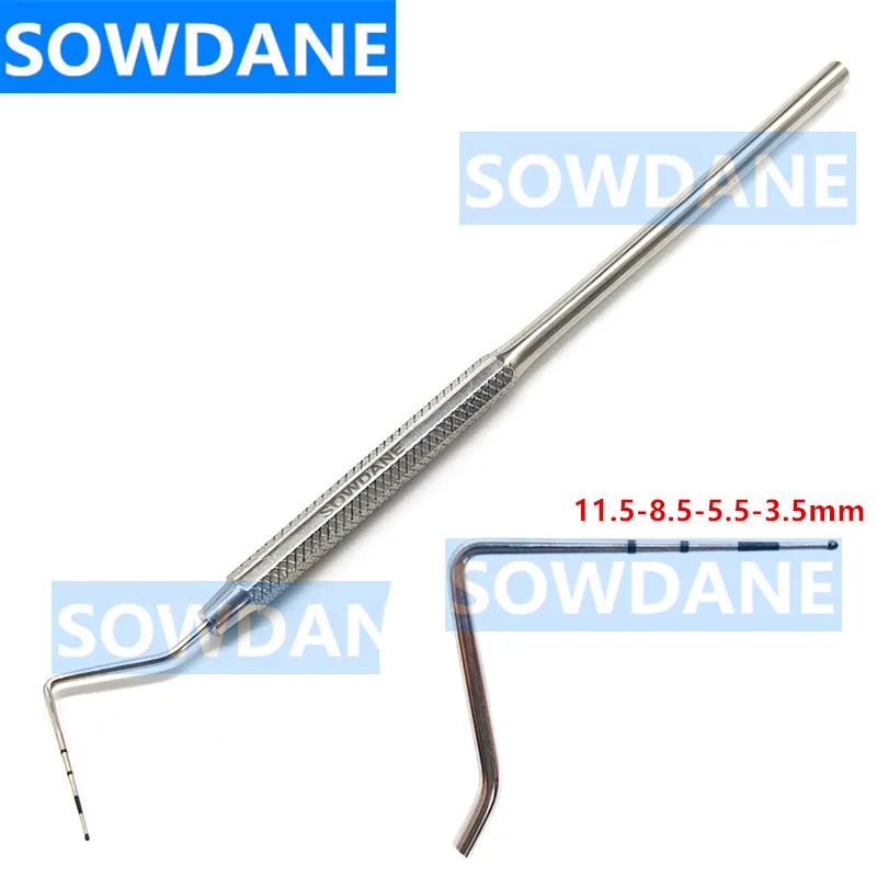 Dental Stainless Steel Periodontal Probe with Scaler Explorer OMS Probe Instrument Dentist Endodontic Tool