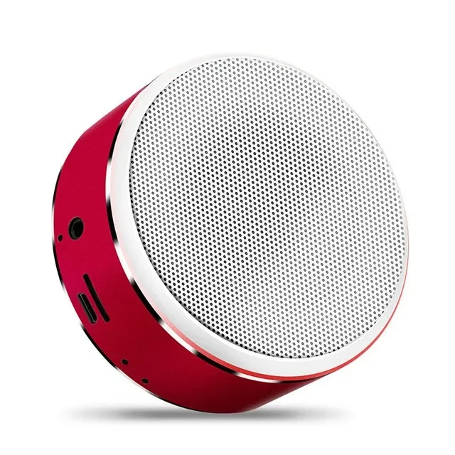 Metal Color Changing LED FM Radio Wireless Portable Mini Speaker