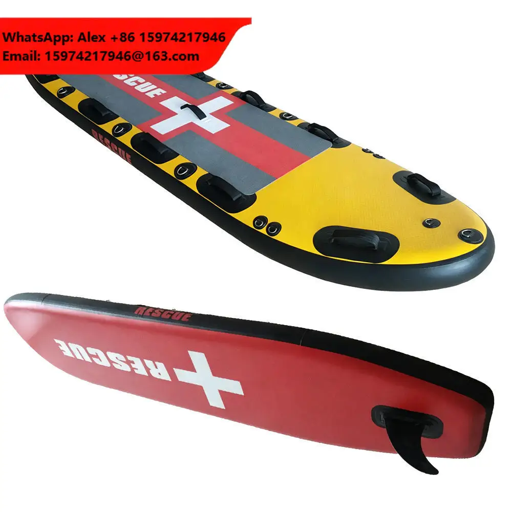 Water Lifesaving Inflatable Rescue SUP Board Portable Customizable Floating Rescue Paddle Board For Fire Rescue Team