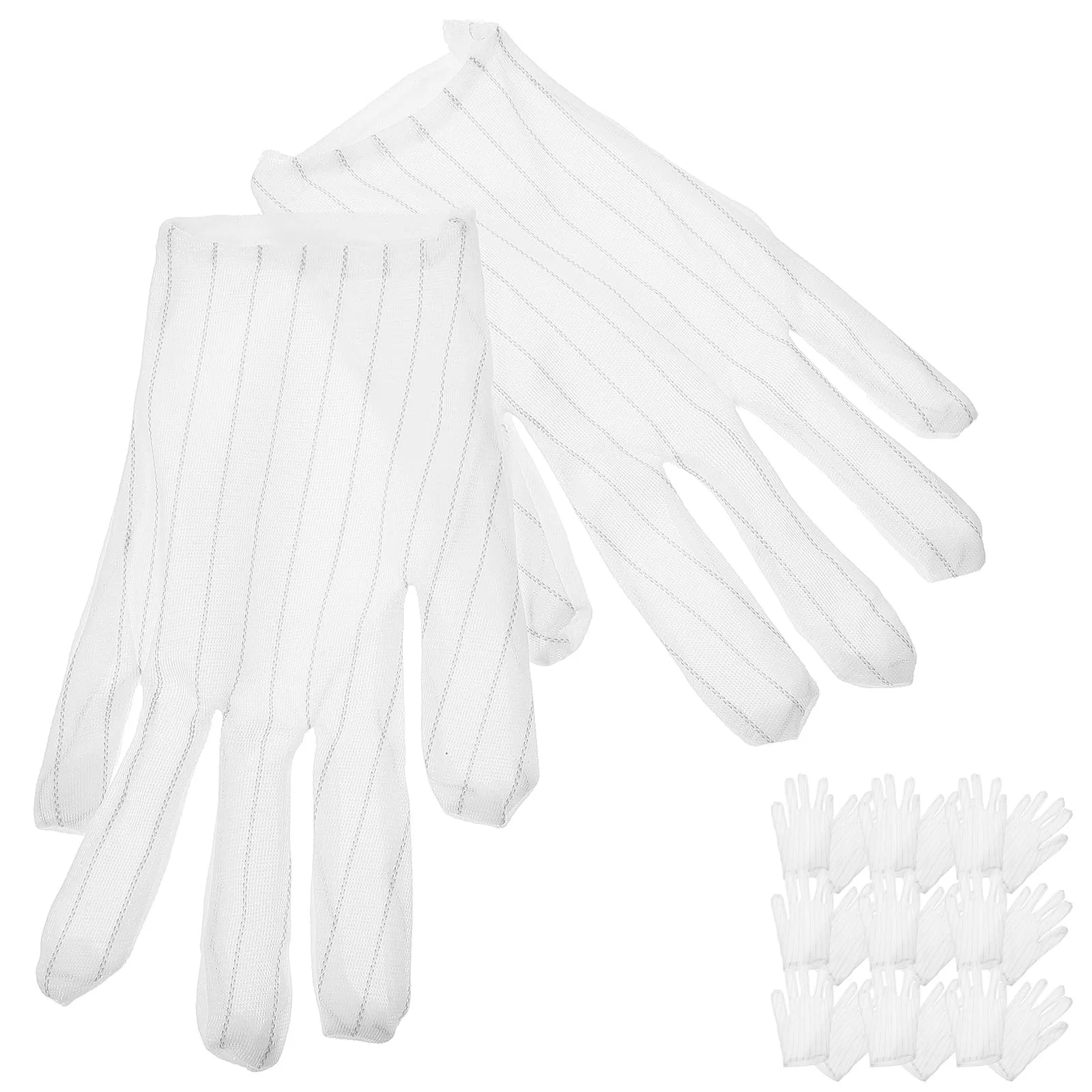 

Anti Slip Anti Static Work Gloves For Women Men Jewelry Inspection Cleaning Thick Durable Protective Hand Gloves