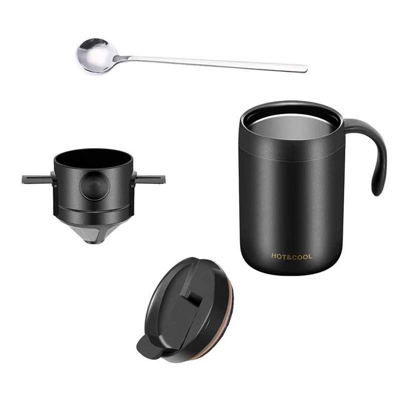 AS60-Hand-Washed Coffee Cup Hand-Washed Dripping Insulation Coffee Cup Portable Coffee Brewing Set