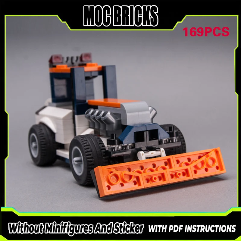 

Конструктор MOC: Модель городского автомобиля и классический сельскохозяйственный трактор. Модульные технологичные блоки. Подарки к праздникам. Набор для сборки детских игрушек.