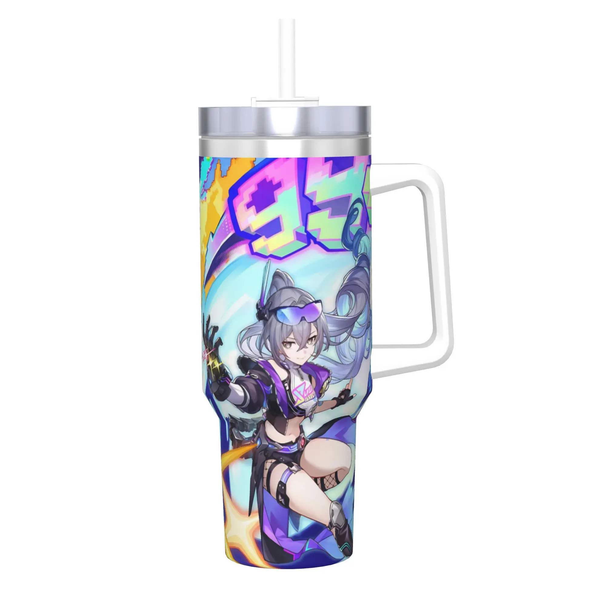 Honkai Star Rail 40oz Tumbler Stainless Steel Double Wall Vacuum Insulated  Mug Cups With Straw