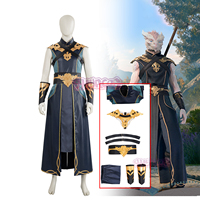 Anime The Dark Urge Cosplay Costume BG3 Male White Dragonborn Shoes Full Set Halloween And A Sorcerer Outfits Carnival Party