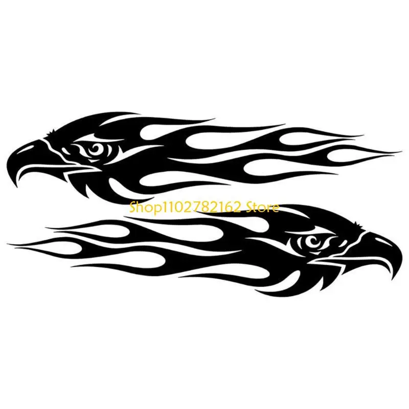 

547B Reflective Decal Sticker Motorcycle Flame Pattern Diy Combination