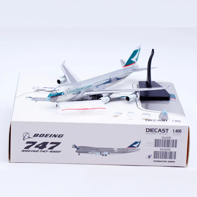 

SA4030C Alloy Collectible Plane Gift JC Wings 1:400 Cathay Pacific Cargo Boeing B747-400F Diecast Aircraft Jet Model B-HUO