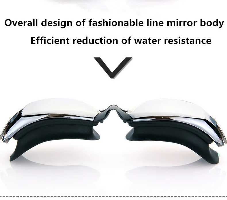 Schwimmbrille für Erwachsene, Poolbrille, Antibeschlag, für Männer und Frauen, UV-Schutz, optische wasserdichte Schwimmbrille mit Ohrstöpseln – Detail 14