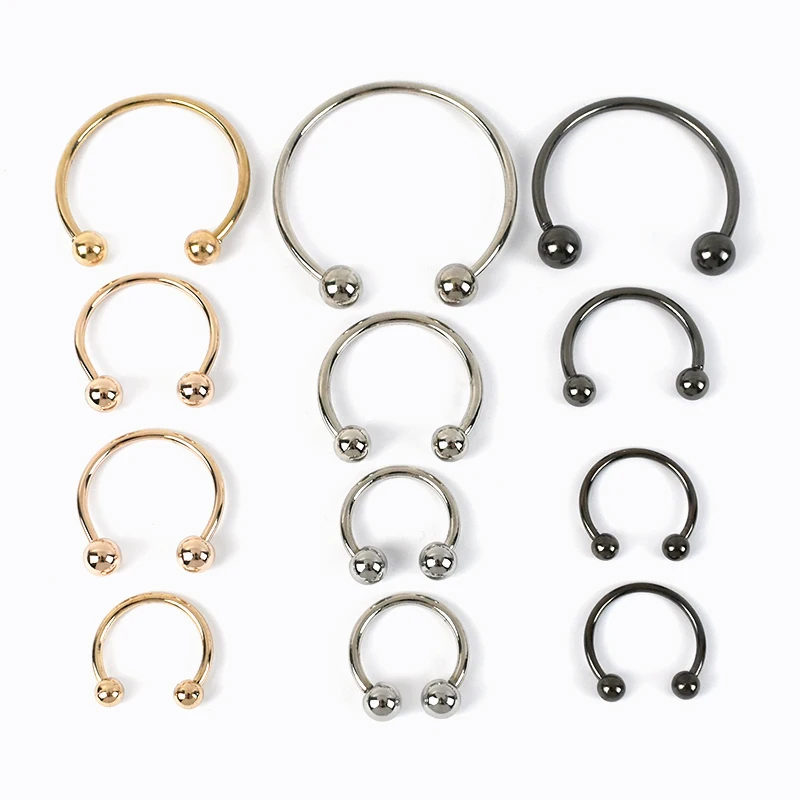 

5/10Pcs Meetee U-shape Clothing Buckles Swimwear Bra Metal Detachable Screws Clasps Shoes Hat Ring Hook DIY Sewing Accessories