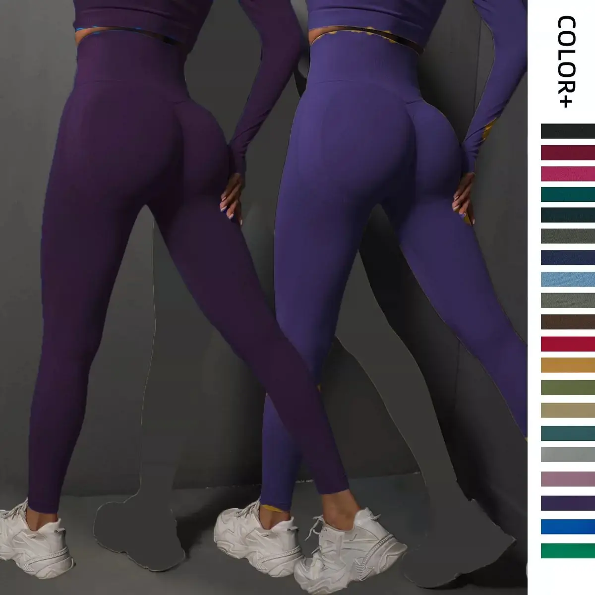 Women's Upgraded Ultra High Waist Yoga Pants Seamless Peach Butt Lifting for Gym Running Pilates