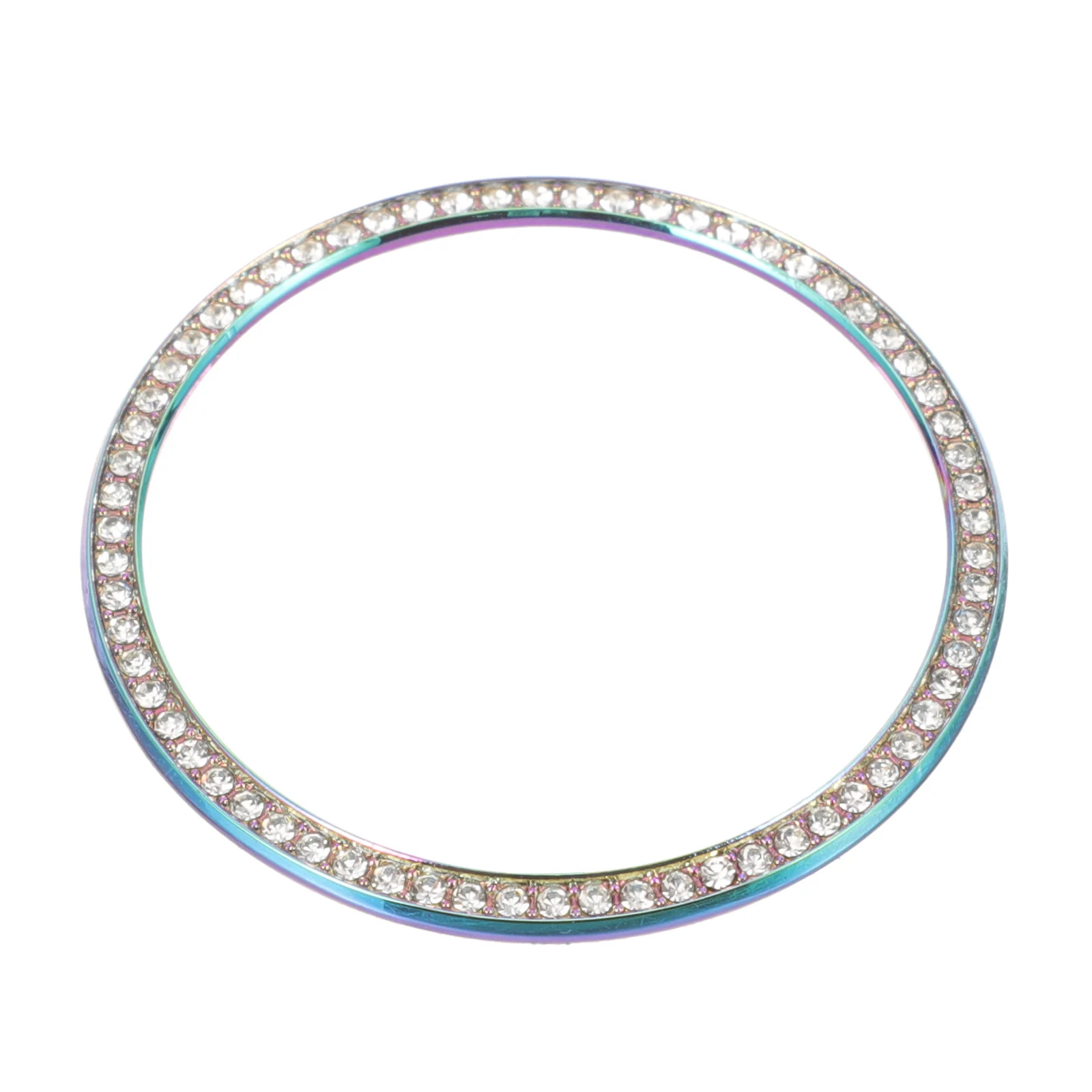

Diamond Bezel Watch Accessories Frame Ring Bling Stylish Parts Faceplate for Metal