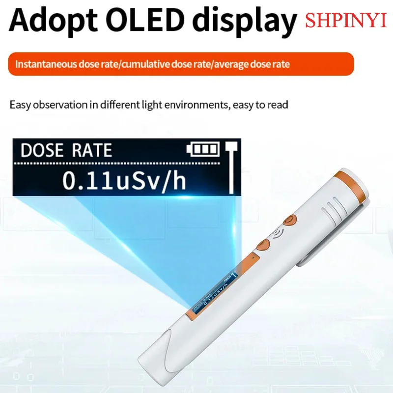 Radiation Dose Meter HFS-P3Portable Personal Xgamma  Nuclear Radiation Detectors  Personal Dosimeter Device Geiger Counter