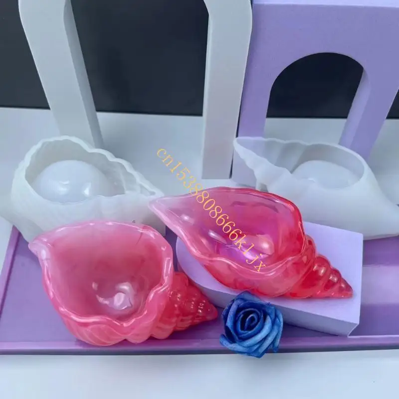 

Seashells Silicone Mold Conch Storage Box Resin Mold Home Ornament Mold Decorative Conch Epoxy Mold Craft 066C