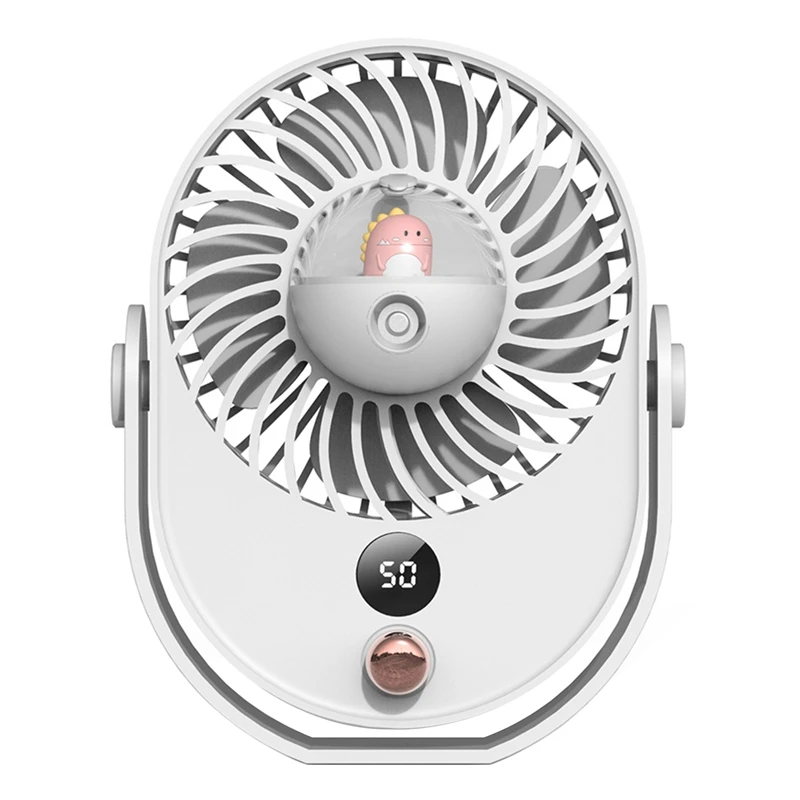 

2 In 1 Mini USB Charging Humidifier Air Cooler Fan Home Office Desktop Water Spray Humidify Misting Cooling Fans