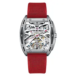 Genuine Goods Men's Watch Square Automatic Mechanical Hollowing Trendy Famous Brand