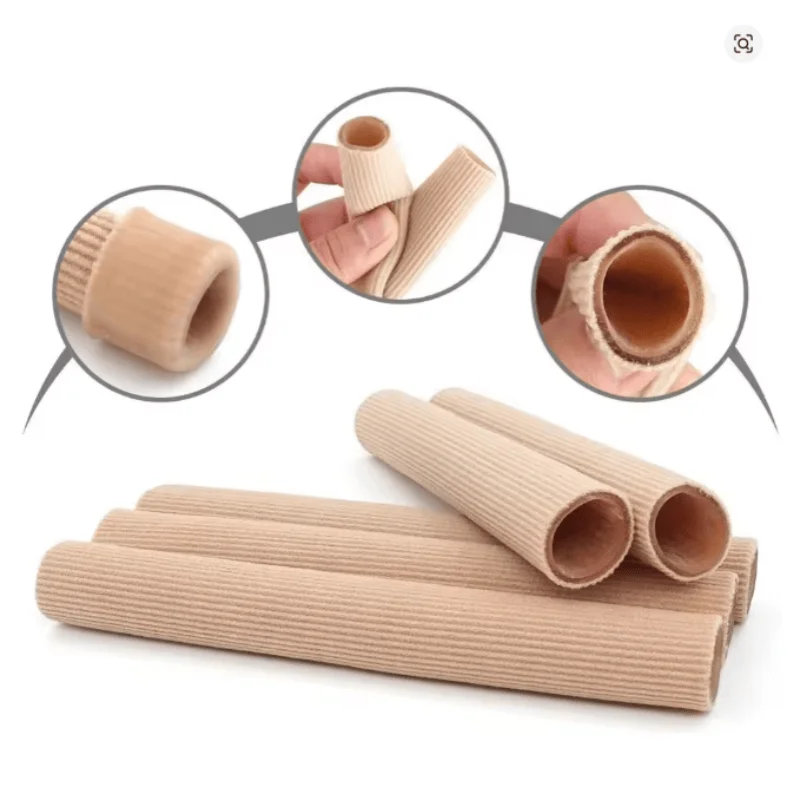 Gel Toe Cover Elastic Fiber Finger Protective Tube Toe Protection Pipe Reduce Friction Silicone Foot Protector Feet Care Parts