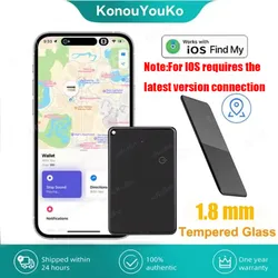 Wireless Charging Tracking Location Tracker Card Wallet Key Tracker Mini GPS Globle Position Locator Work with Apple Find My App