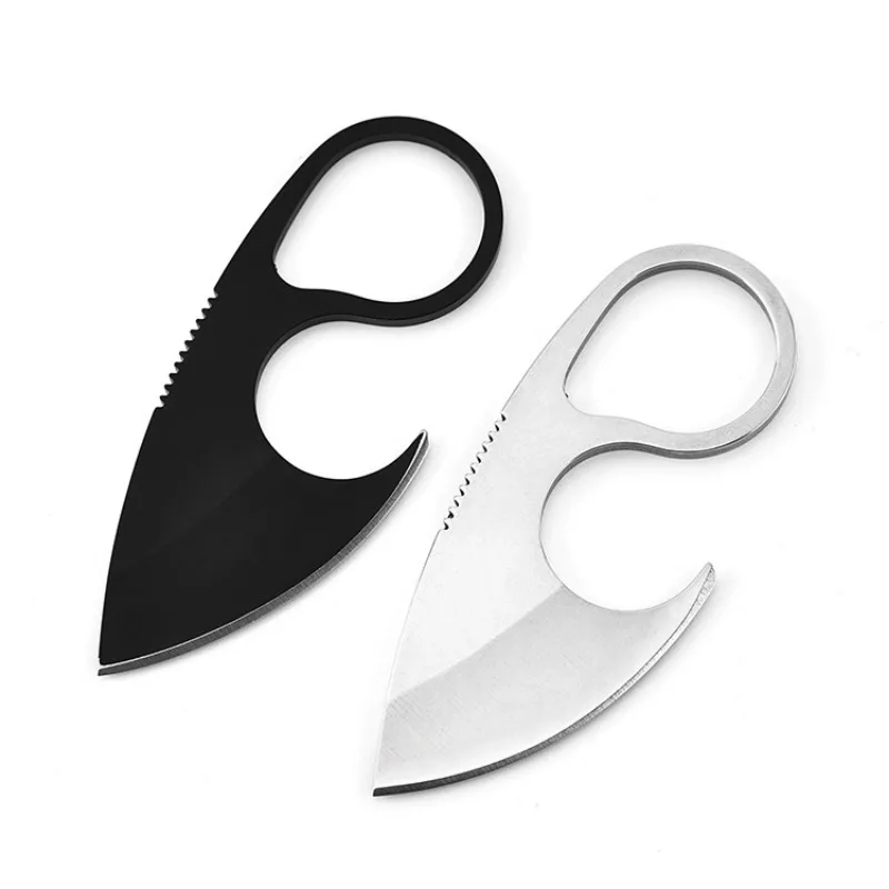 

Necklace Knife Convenient K Sheath Ring Ornament Unpacking Essential Knife Stainless Steel Daily Portable Outdoor Knife