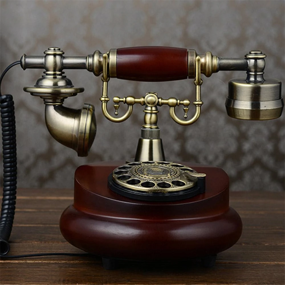 Retro Telefoon Huishoudelijke Antieke Nostalgische Ouderwetse Draaitafel Europese Bedrade Antieke Vaste Telefoon Voor Thuis