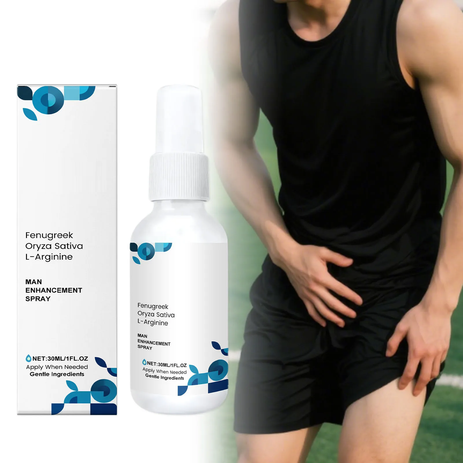 يتم تصميم رذاذ تعزيز الرجال للعناية الخاصة بالرجال. يقدم الأمر تأثيرًا بسرعة ويوفر دعمًا طويلًا للحظة #2