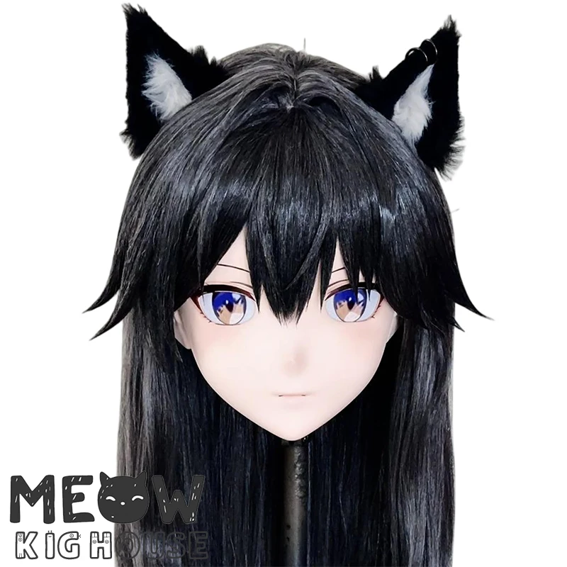 

(MEO503) Маска кигуруми ручной работы с полной головкой, запираемая для мужчин и женщин, японский мультфильм, аниме, игровой персонаж, маска кигуруми