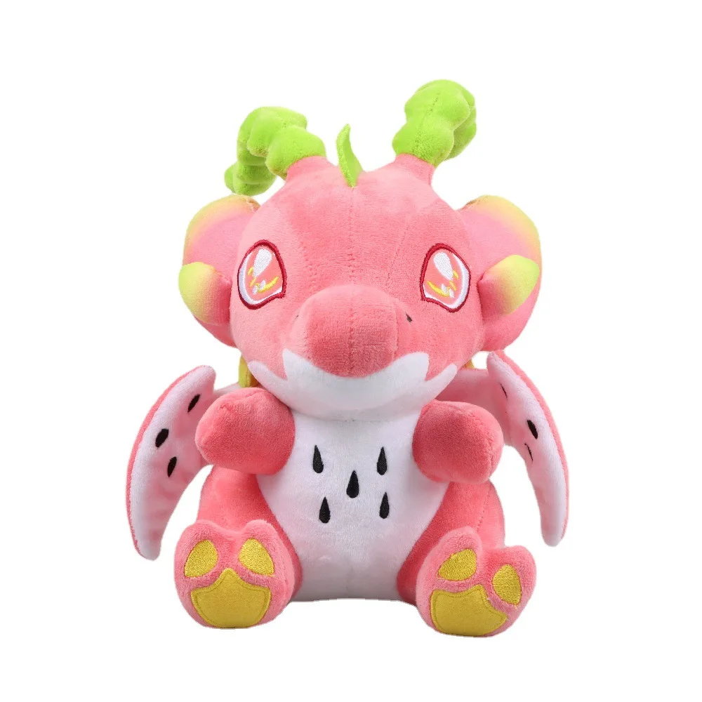 

25cm New dragonfruit Macaroon Dragon Plush Toy Cartoon Dolls Stuffed Soft Toy Christmas Birthday Gift For Kids