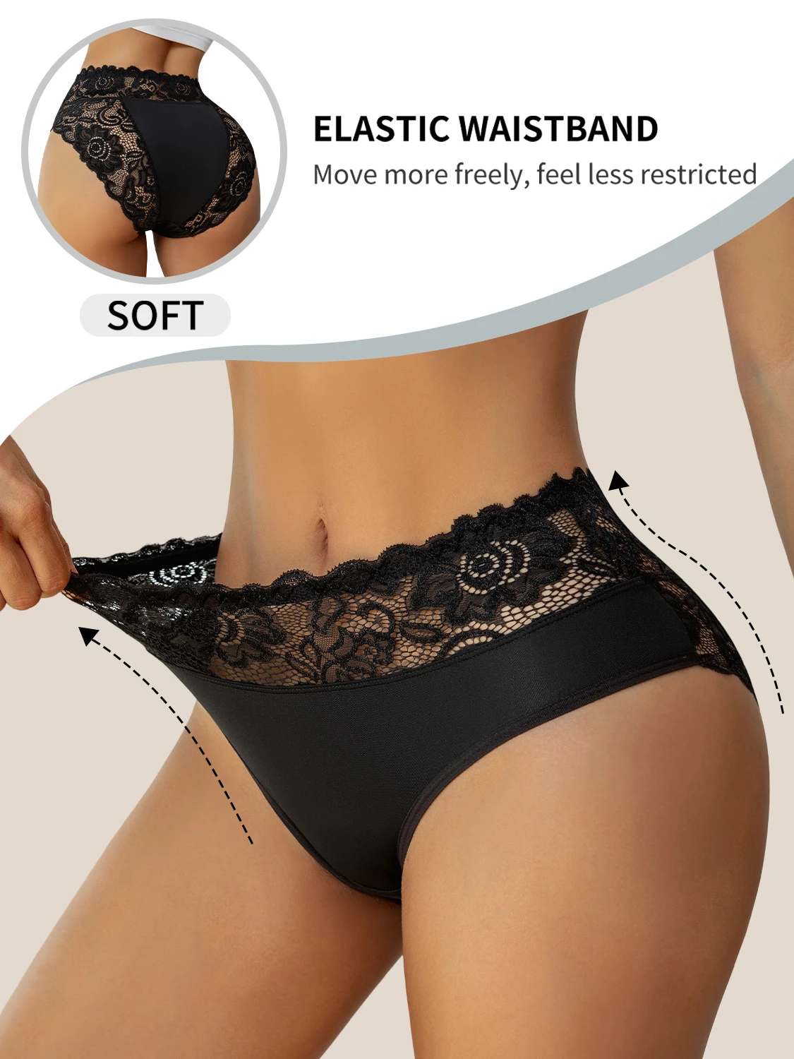 Thumbnail 4 - #26 Latest Womens Lace Trim Comfort Panties Updates