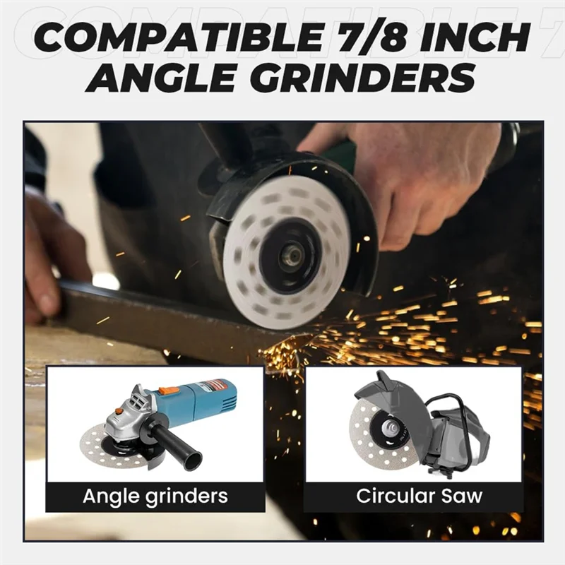 MOPHE-Angle Grinder Cutting Blade For Stone ,4In Super Thin Tile Saw Blade,Rock Slab And Tile Cutting Grinding Disc 5PC